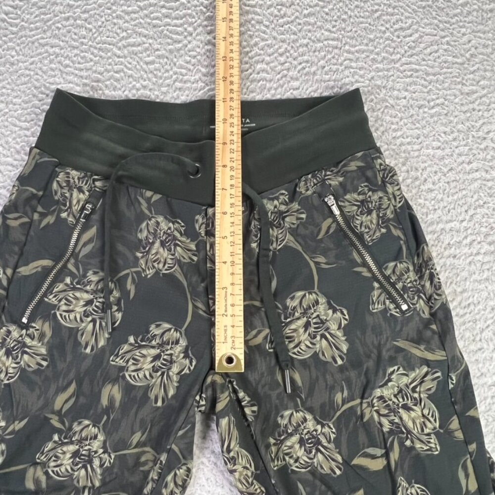 Athleta Trekkie North Joggers Womens 2 Green Floral Printed Athletic Casual - Picture 6 of 8